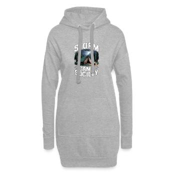 Storm Camp Society Camping - Hoodie Dress - heather grey - Front
