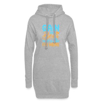Gambling Fan Gain & Beer That's Why I'm Here - Hoodie Dress - heather grey - Front