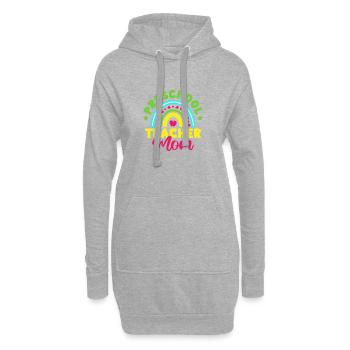Enseignante de maternelle Maman de maternelle Institutrice de maternelle - Sweat-shirt à capuche long Femme - gris chiné - Devant