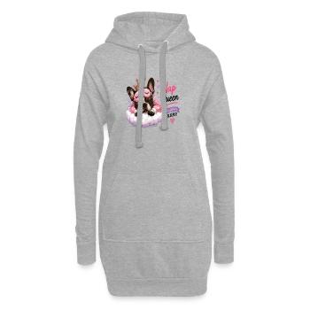 Nap Queen Professional Sleeper French - Hoodie Dress - heather grey - Front