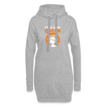 Signe du zodiaque Cancer - Sweat-shirt à capuche long Femme - gris chiné - Devant