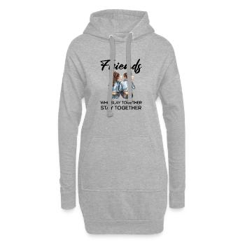 Friends Slay Together - Hoodie Dress - heather grey - Front