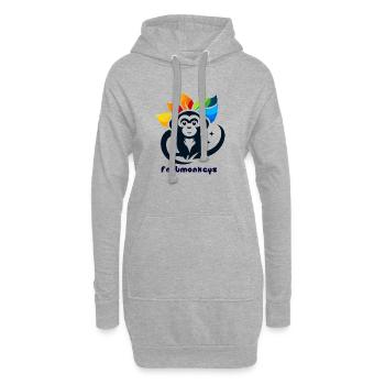 Color Monkey - Hoodie Dress - heather grey - Front