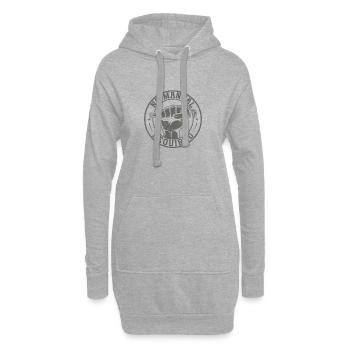 No manual required – maker power - Hoodie Dress - heather grey - Front