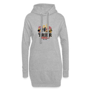 Historical Trier Germany City Skyline Novelty - Hoodie Dress - heather grey - Front