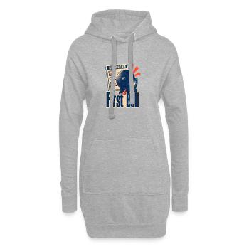 Don de l’enseignant principal Premier Jour de la Chambre de Classe - Sweat-shirt à capuche long Femme - gris chiné - Devant