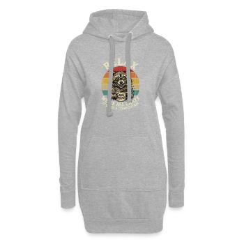 Relax We're All Crazy Competition - Hoodie Dress - heather grey - Front