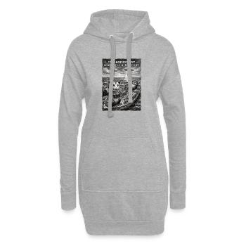 Undiagnosed but something ain't right - Hoodie Dress - heather grey - Front