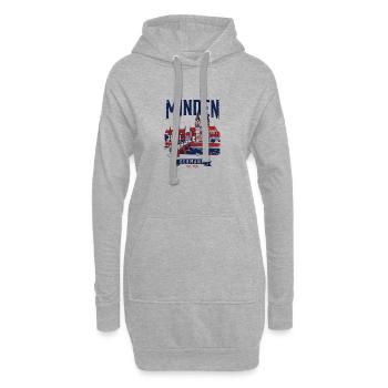 Cathedral Minden Germany City Skyline Historic - Hoodie Dress - heather grey - Front