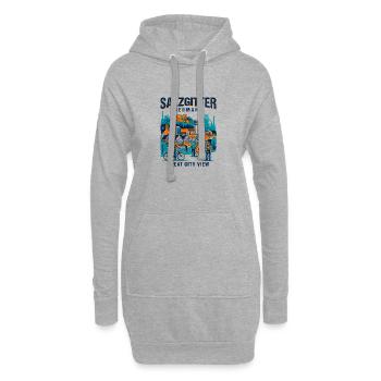 Salzgitter Germany Great City View Skyline - Hoodie Dress - heather grey - Front