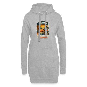 Too Old To Care Club My Give A Damn Is Broken - Hoodie Dress - heather grey - Front