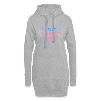 On va développer professionnellement - Sweat-shirt à capuche long Femme - gris chiné - Devant
