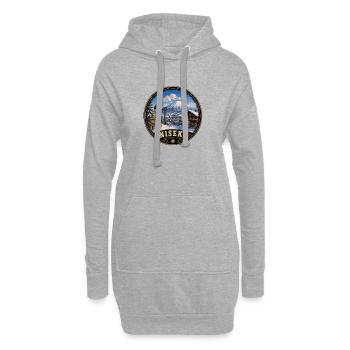Ski Snowboard des vacances d’hiver à Niseko Hokkaido - Sweat-shirt à capuche long Femme - gris chiné - Devant