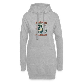 Raton laveur dansant vintage rétro - Sweat-shirt à capuche long Femme - gris chiné - Devant