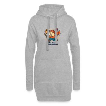 Idées créatives pour l’enfance - Sweat-shirt à capuche long Femme - gris chiné - Devant