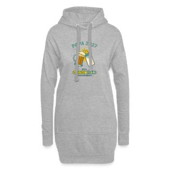 Futur Papa 2027 Chargement En Cours Humour - Sweat-shirt à capuche long Femme - gris chiné - Devant