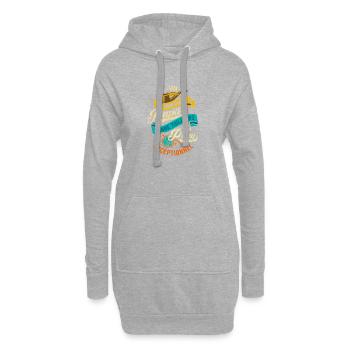 Formidable Papa Papy Exceptionnel Cadeau - Sweat-shirt à capuche long Femme - gris chiné - Devant