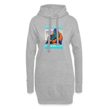 Jeu de Skeleton Gaming Halloween - Sweat-shirt à capuche long Femme - gris chiné - Devant