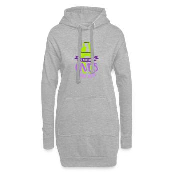 Serveur Barman Barchef - Sweat-shirt à capuche long Femme - gris chiné - Devant