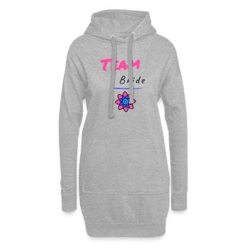 EVJF. MARIEE. TEAM. TEAM MARIEE. FUTURE MARIEE - Sweat-shirt à capuche long Femme - gris chiné - Devant