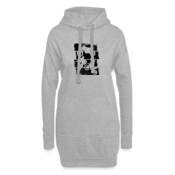 Motocross - Sweat-shirt à capuche long Femme - gris chiné - Devant
