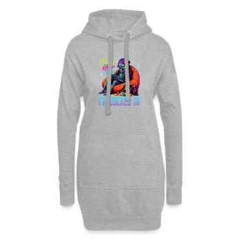Jeu de Skeleton Gaming Halloween - Sweat-shirt à capuche long Femme - gris chiné - Devant