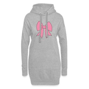 schleife - Hoodie-Kleid - Grau meliert - Vorne