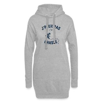 J Peux Pas J Ai Chasse - Sweat-shirt à capuche long Femme - gris chiné - Devant
