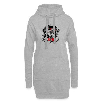 Drôle de lunettes LANDSEER Chien Chien - Sweat-shirt à capuche long Femme - gris chiné - Devant