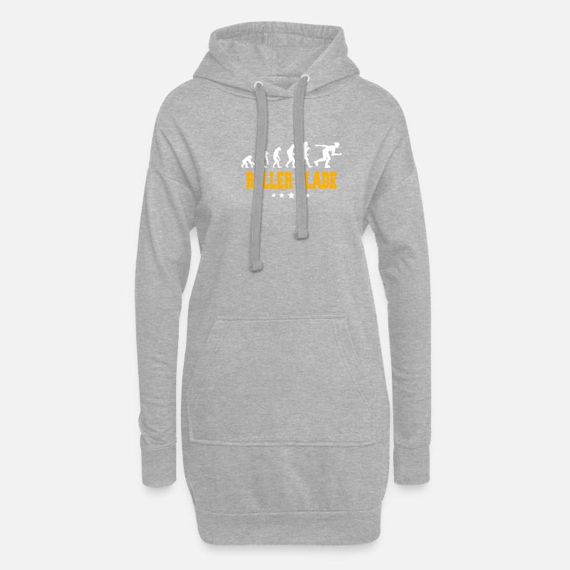 ROLLERS - Sweat-shirt à capuche long Femme - gris chiné