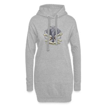 Hannibal Erbe - Hoodie-Kleid - Grau meliert - Vorne