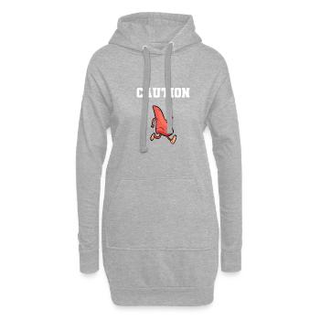 Laufende Nase Krankheit Survivor Geschenk - Hoodie-Kleid - Grau meliert - Vorne