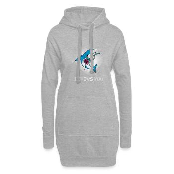 Ich kaut Sie Freund oder Freundin Geschenk - Hoodie-Kleid - Grau meliert - Vorne
