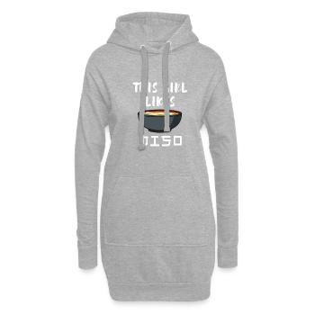 Citation ironique Soupe Miso Ramen Chef - Sweat-shirt à capuche long Femme - gris chiné - Devant