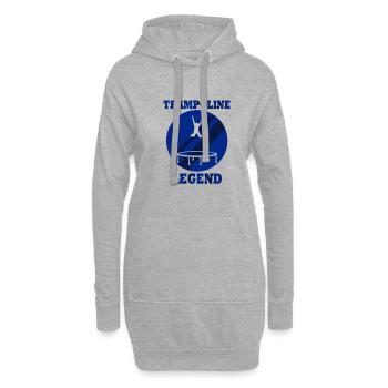 Trampoline Bounce Trampoliniste - Sweat-shirt à capuche long Femme - gris chiné - Devant