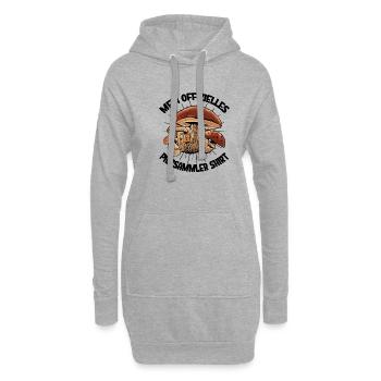 Pilz Glücksbringer Pilzsammler Pilz Sucher - Hoodie-Kleid - Grau meliert - Vorne