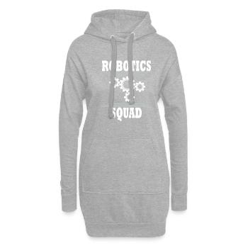Ingénieur en mécanique de l'équipe - Sweat-shirt à capuche long Femme - gris chiné - Devant