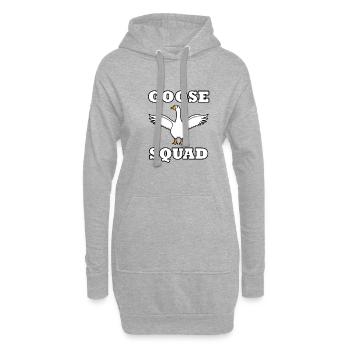 Goose Squad Nature Wildlife Oies Joli oiseau - Sweat-shirt à capuche long Femme - gris chiné - Devant