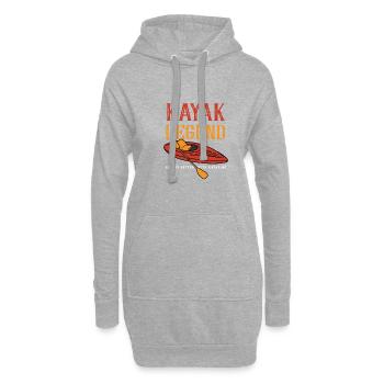 Kayak Legend Canoë Wildlife en - Sweat-shirt à capuche long Femme - gris chiné - Devant
