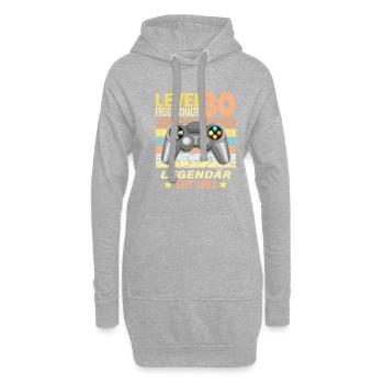 30. Geburtstag Gamer zocken Geburtstjahr 1993 - Hoodie-Kleid - Grau meliert - Vorne