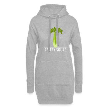 Sellerie Food Ironisches Sprichwort Lauch Gemüse - Hoodie-Kleid - Grau meliert - Vorne