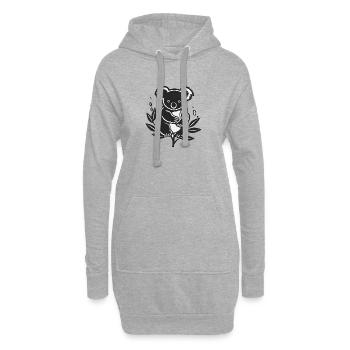 Koala Bär - Hoodie-Kleid - Grau meliert - Vorne