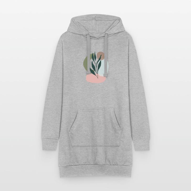 Minimalistic Boho Style Hoodie-Kleid