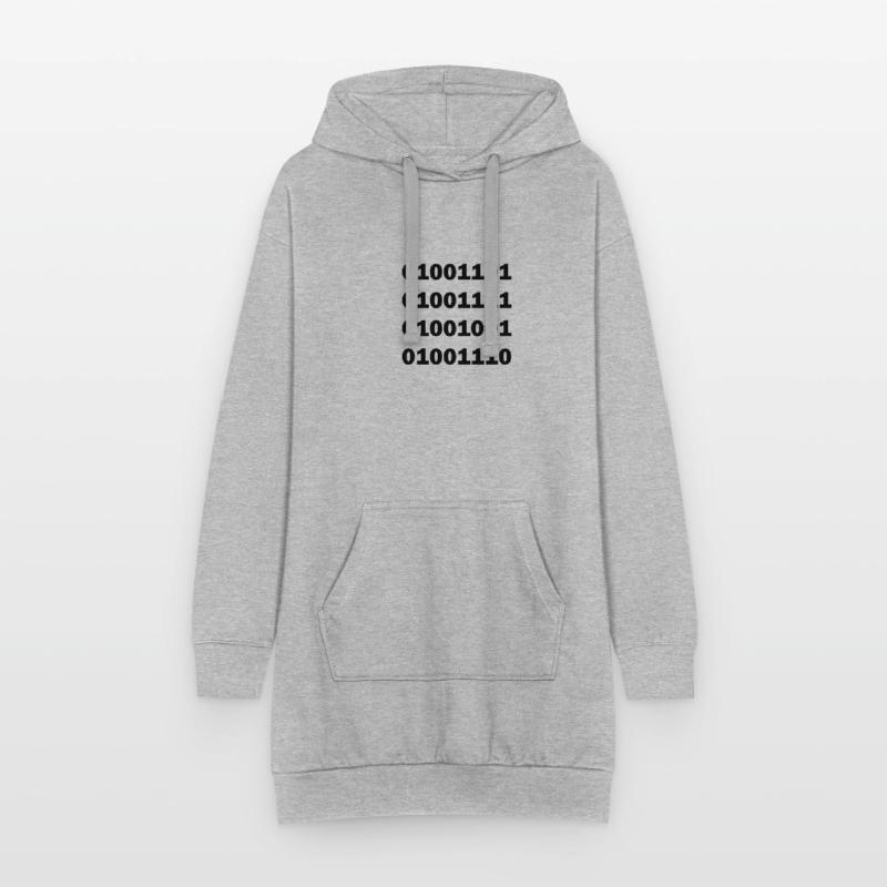 Binary code MOIN Hoodie Dress