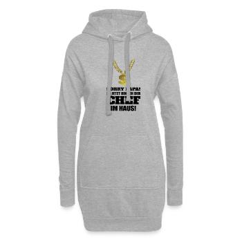 sorry Papa ab jetzt bin ich Chef! Sohn Baby - Hoodie-Kleid - Grau meliert - Vorne