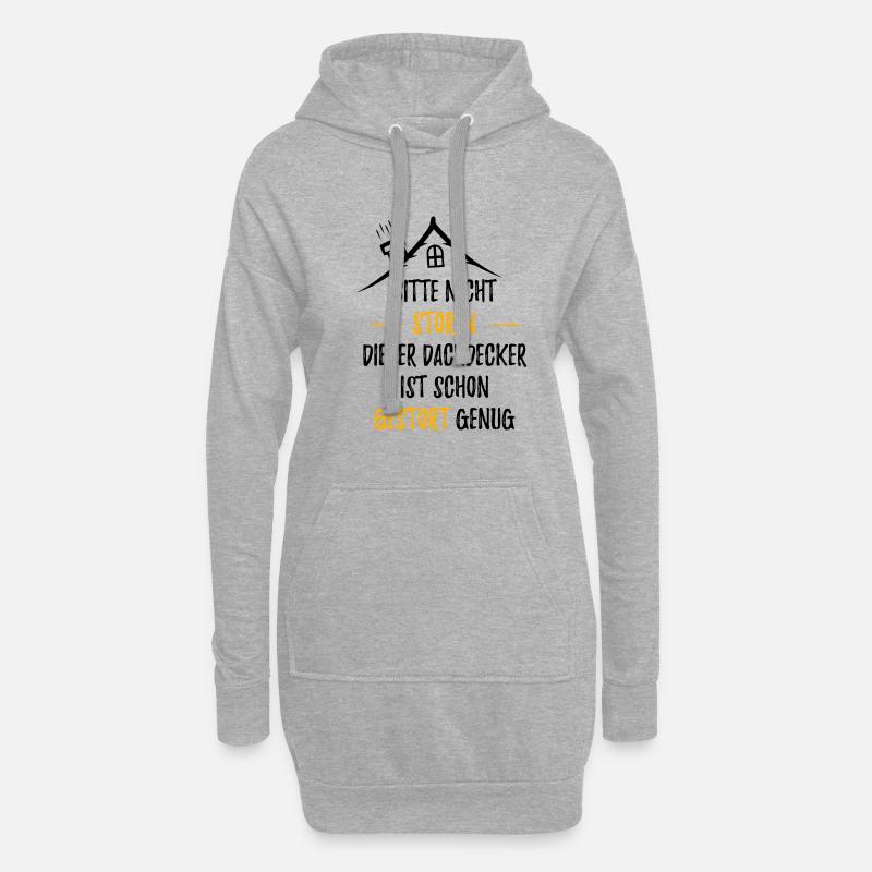 DACHDECKER - Hoodie-Kleid - Grau meliert