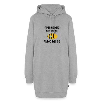 Optimismus Sumsi Mit Po Biene Hummel - Hoodie-Kleid - Grau meliert - Vorne