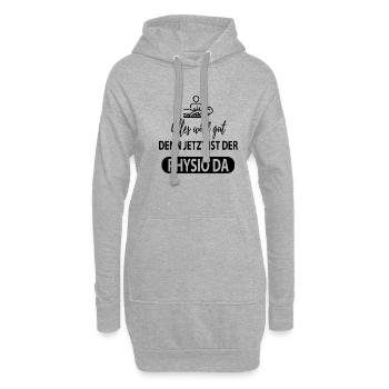 Physiotherapeut Humorvoll Geschenk Spruch Lustig - Hoodie-Kleid - Grau meliert - Vorne