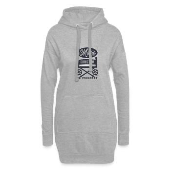 réalisateur en cours - Sweat-shirt à capuche long Femme - gris chiné - Devant