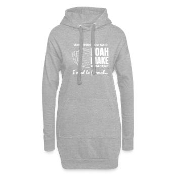 Programmeur chrétien Data Science Coder Jesus - Sweat-shirt à capuche long Femme - gris chiné - Devant